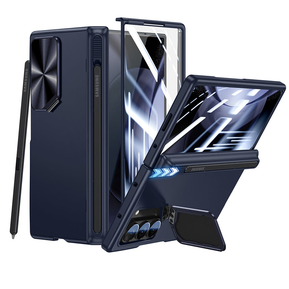 Durable Phone Case with Stand and Stylus Holder for Samsung Galaxy Z Fold 6