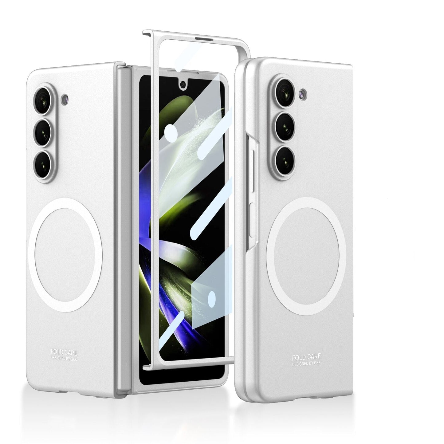 Clear Phone Case with Screen Protector for Galaxy Z Fold 5