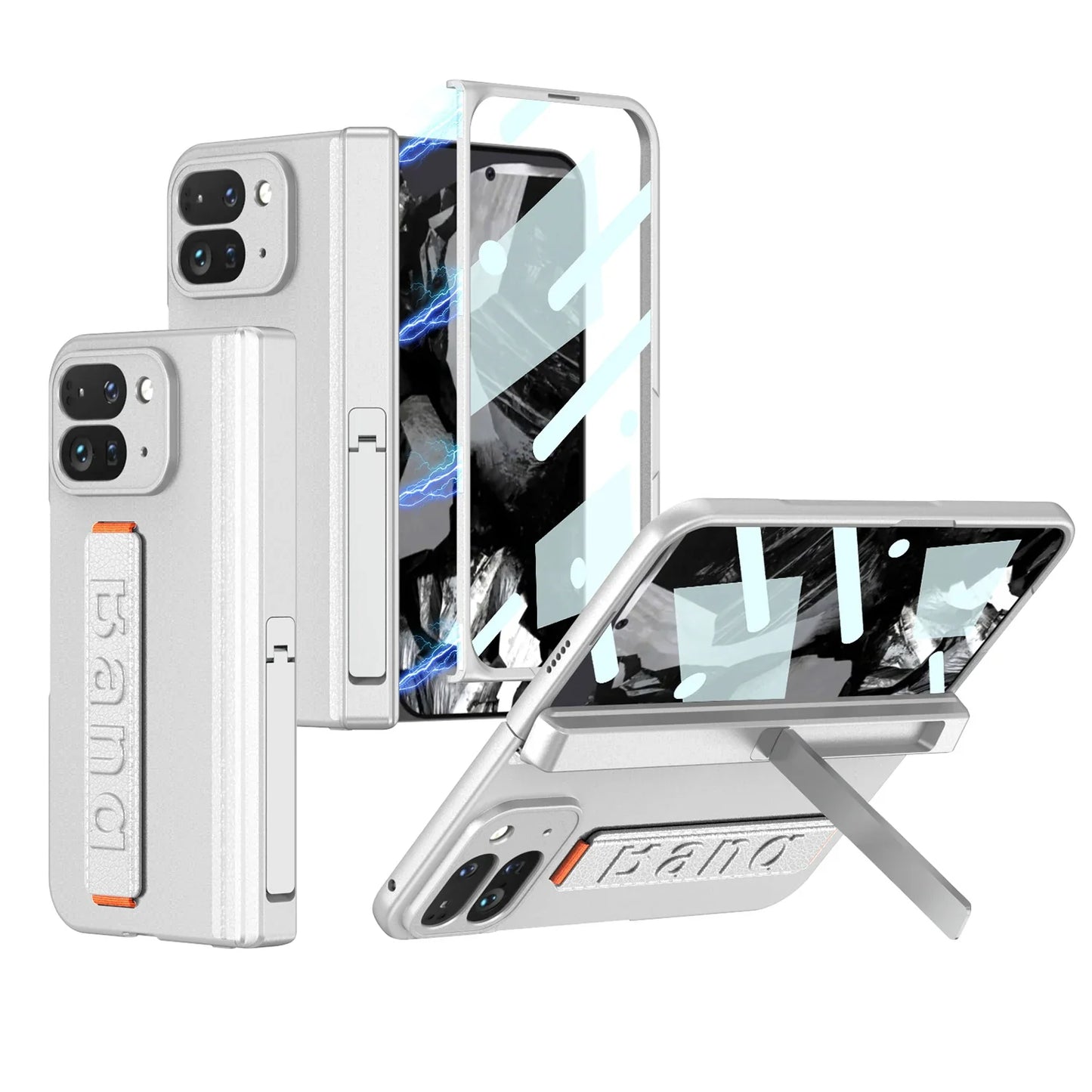 Durable Phone Case with Strap for Google Pixel 9 Pro Fold