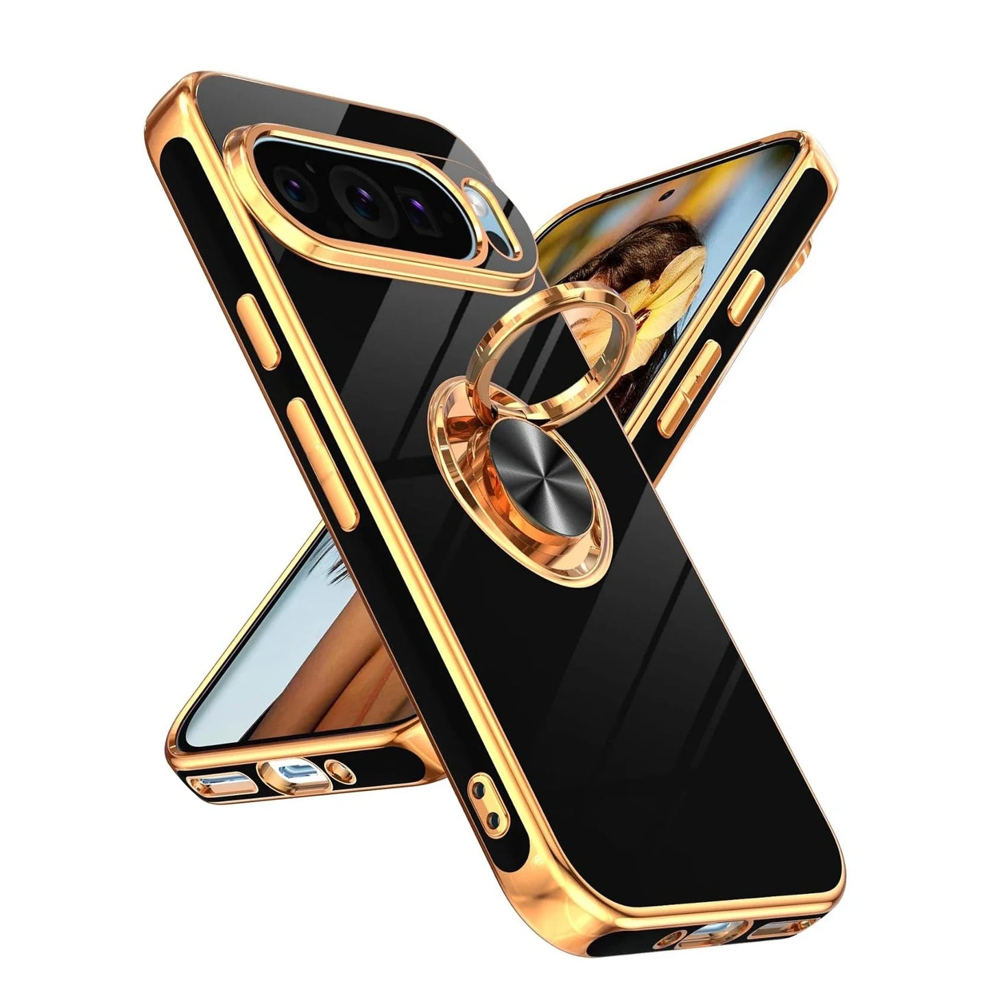 Premium Metal Case with Ring Stand for Google Pixel