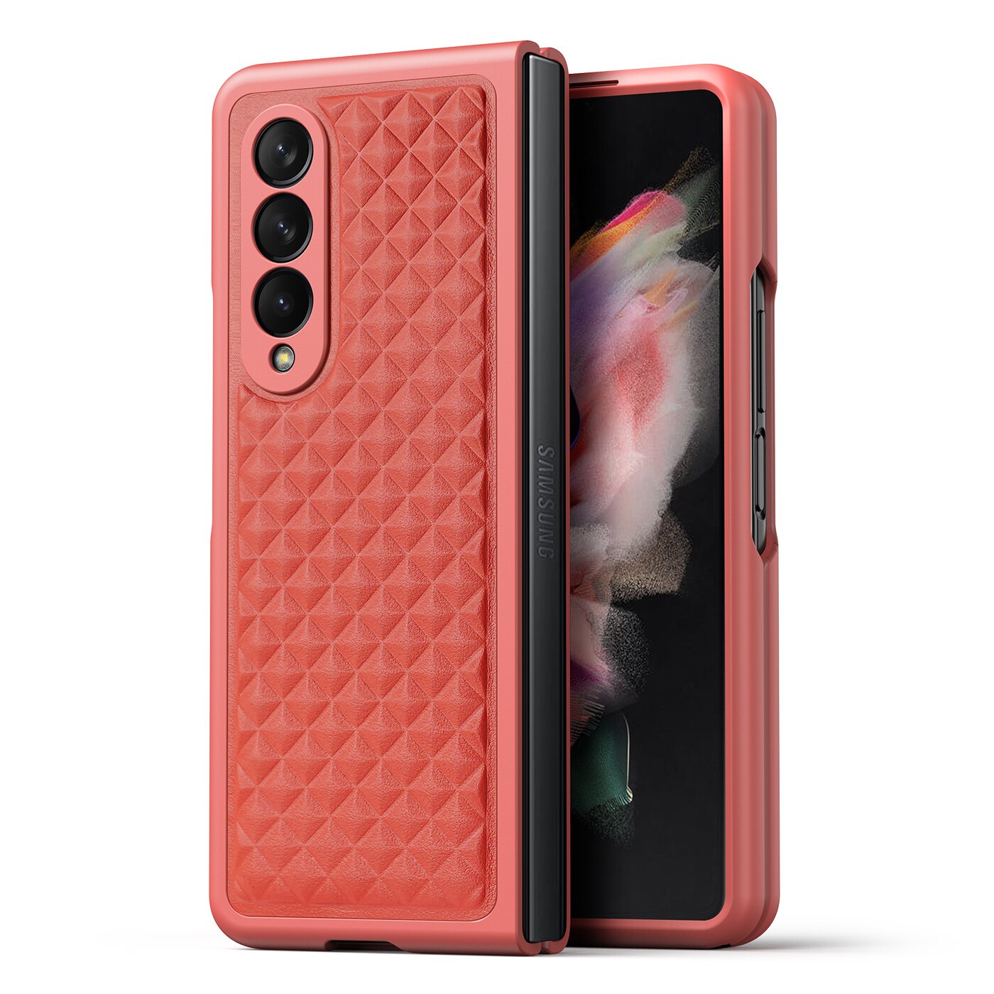 Slim Genuine Leather Cover For Samsung Galaxy Z Fold 4
