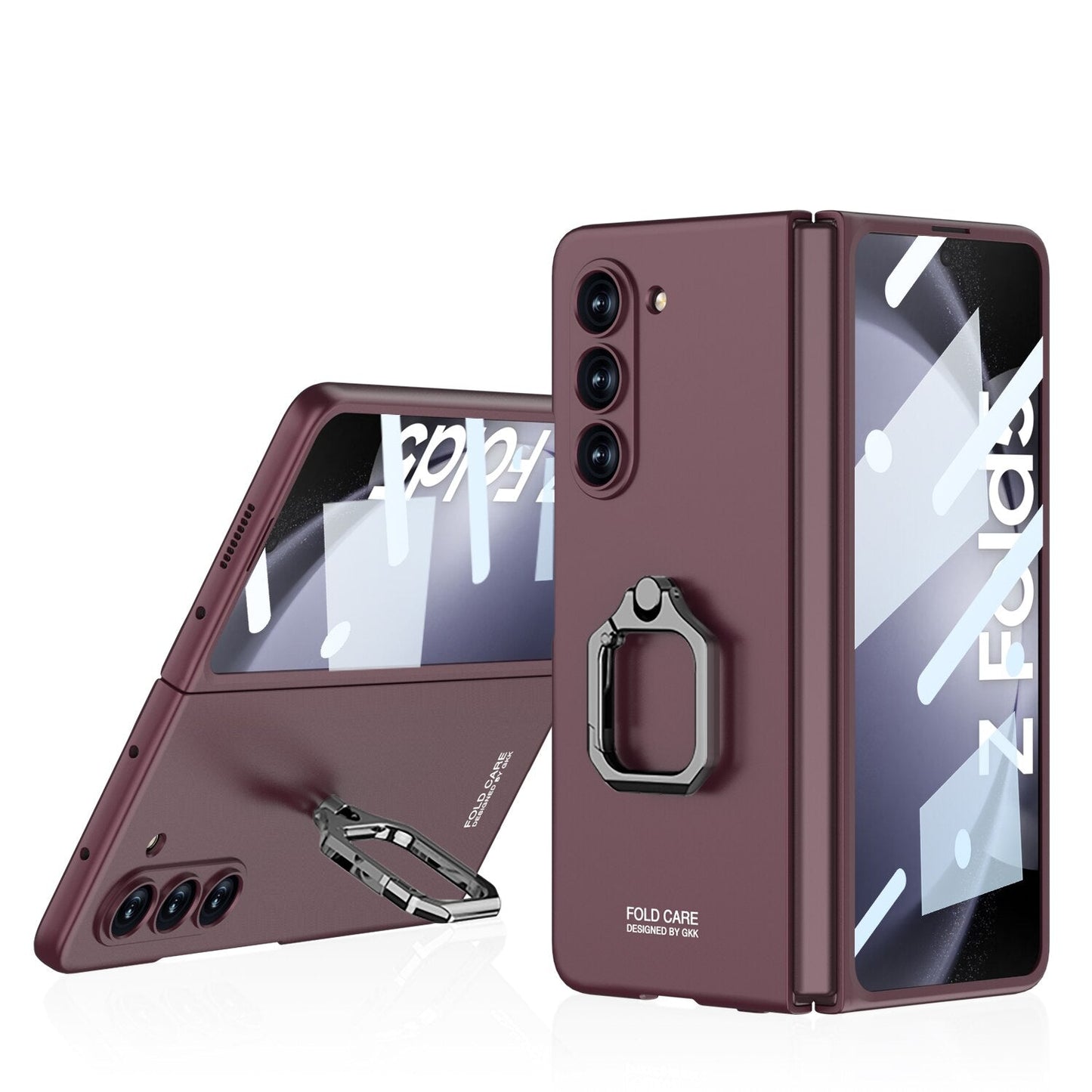 Slim Clear Phone Case with Kickstand for Samsung Galaxy Z Fold 5