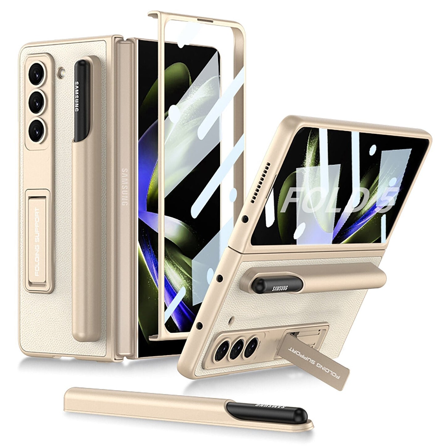 Premium Phone Cover with Stylus Holder for Samsung Galaxy Z Fold 5