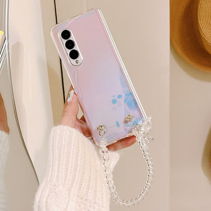 Sparkly 3D Bear Phone Case For Samsung Galaxy Z Fold 4
