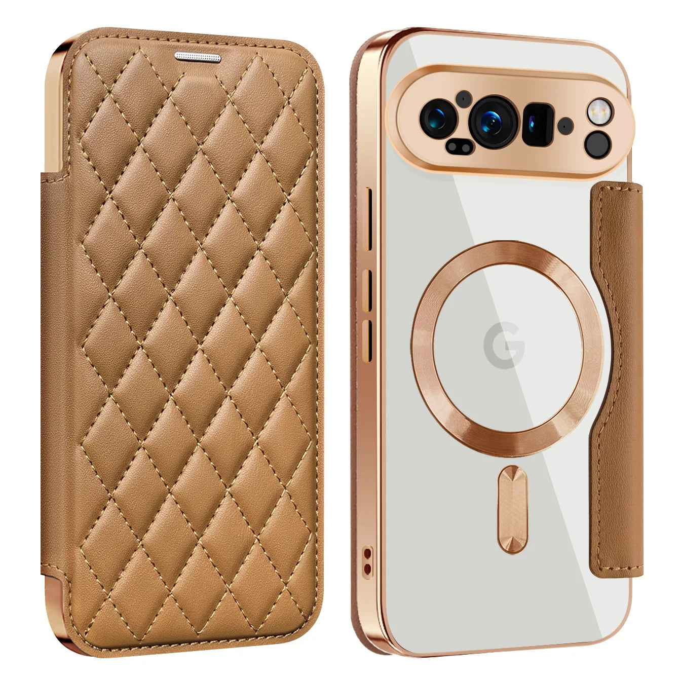 Premium Leather Phone Wallet Case with MagSafe