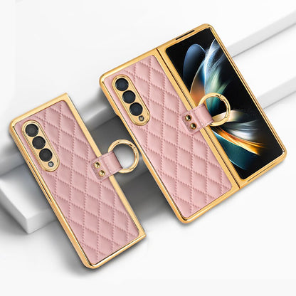 Luxury Phone Ring Holder Case for Samsung Galaxy Z Fold 5