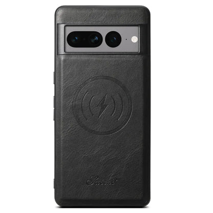 Slim Leather Phone Wallet Case for Google Pixel