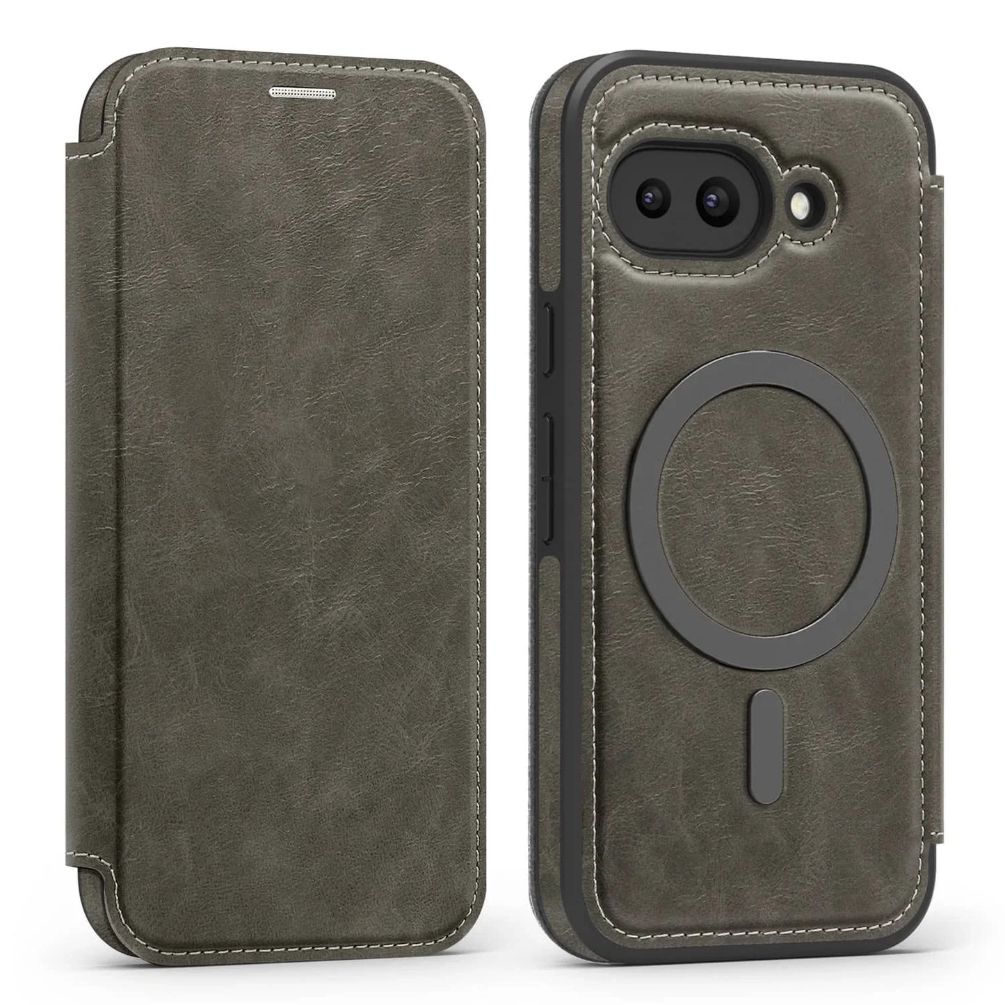 Slim Leather Phone Cover with Card Slot for Google Pixel