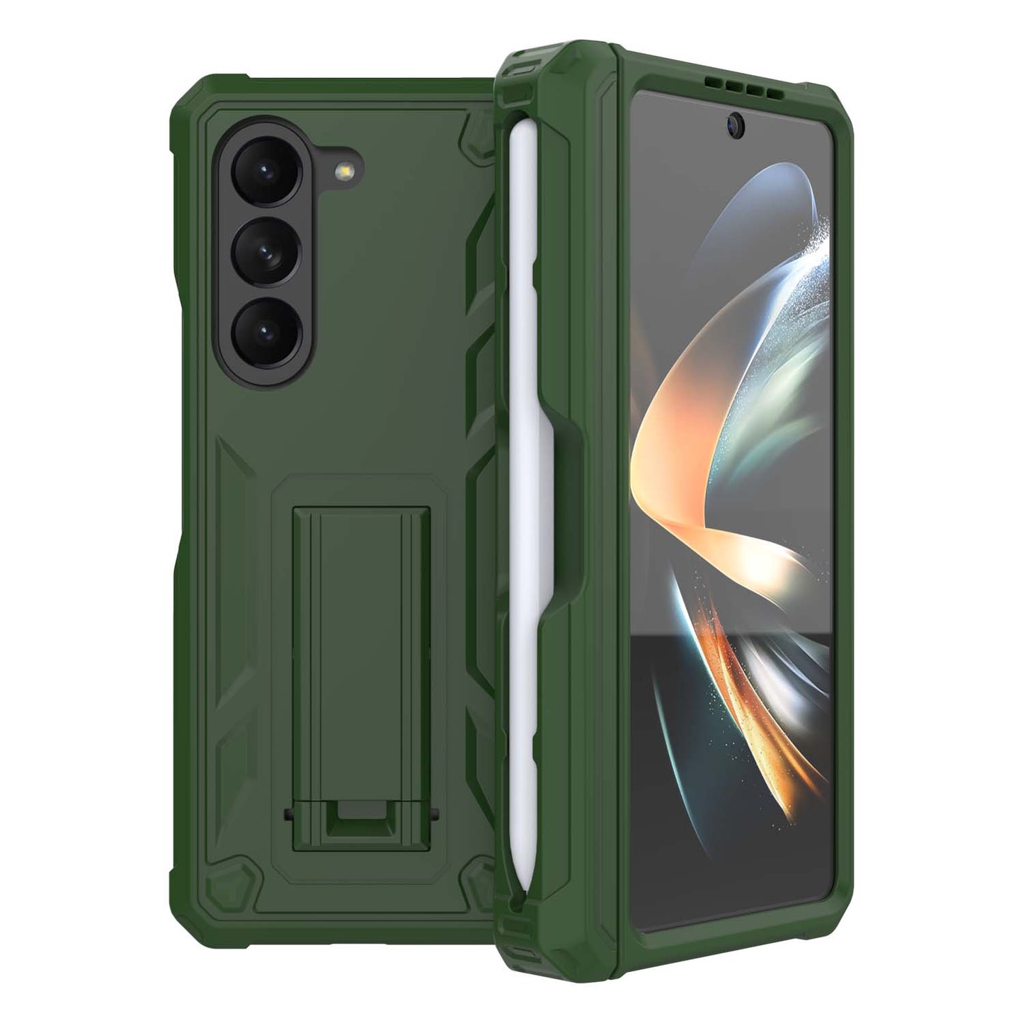 Durable Phone Case with Stand for Samsung Galaxy Z Fold 5