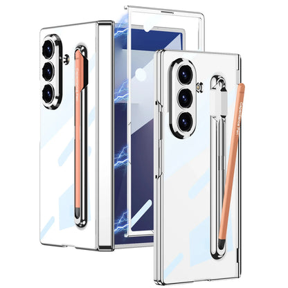 Transparent Phone Cover with Stylus Holder for Galaxy Z Fold 7