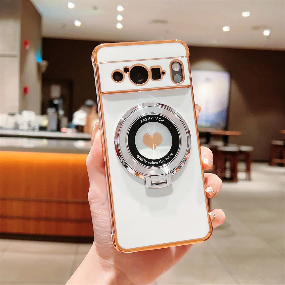 Clear Phone Case with Kickstand for Pixel