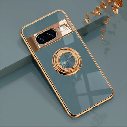 Premium Metal Phone Case with Ring Holder for Google Pixel 8