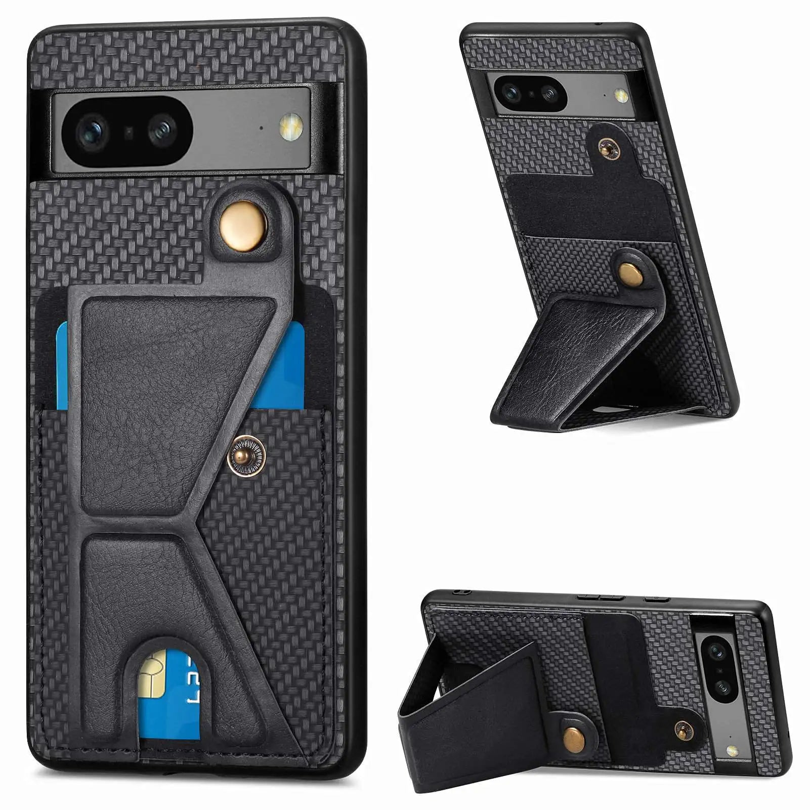 Protective Phone Case with Card Holder for Google Pixel 8 - OmgCases