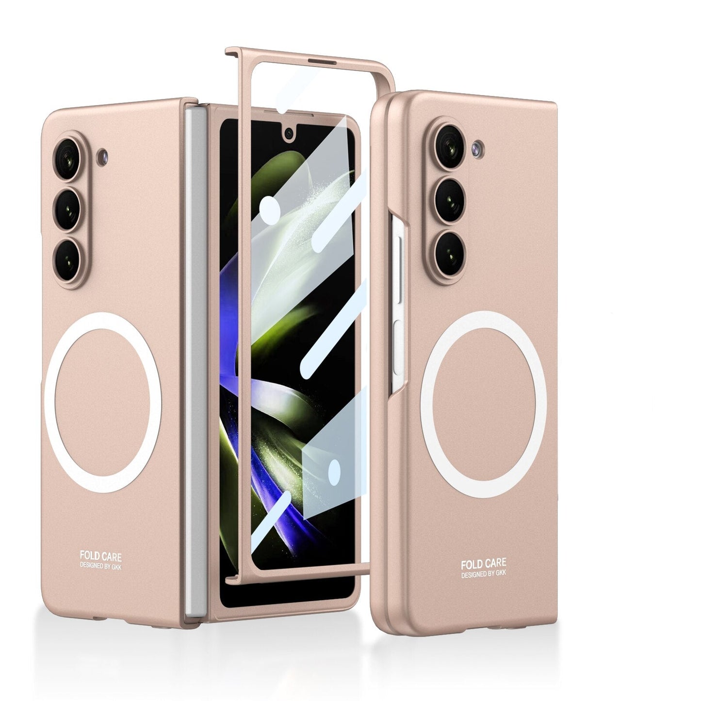 Clear Phone Case with Screen Protector for Galaxy Z Fold 5