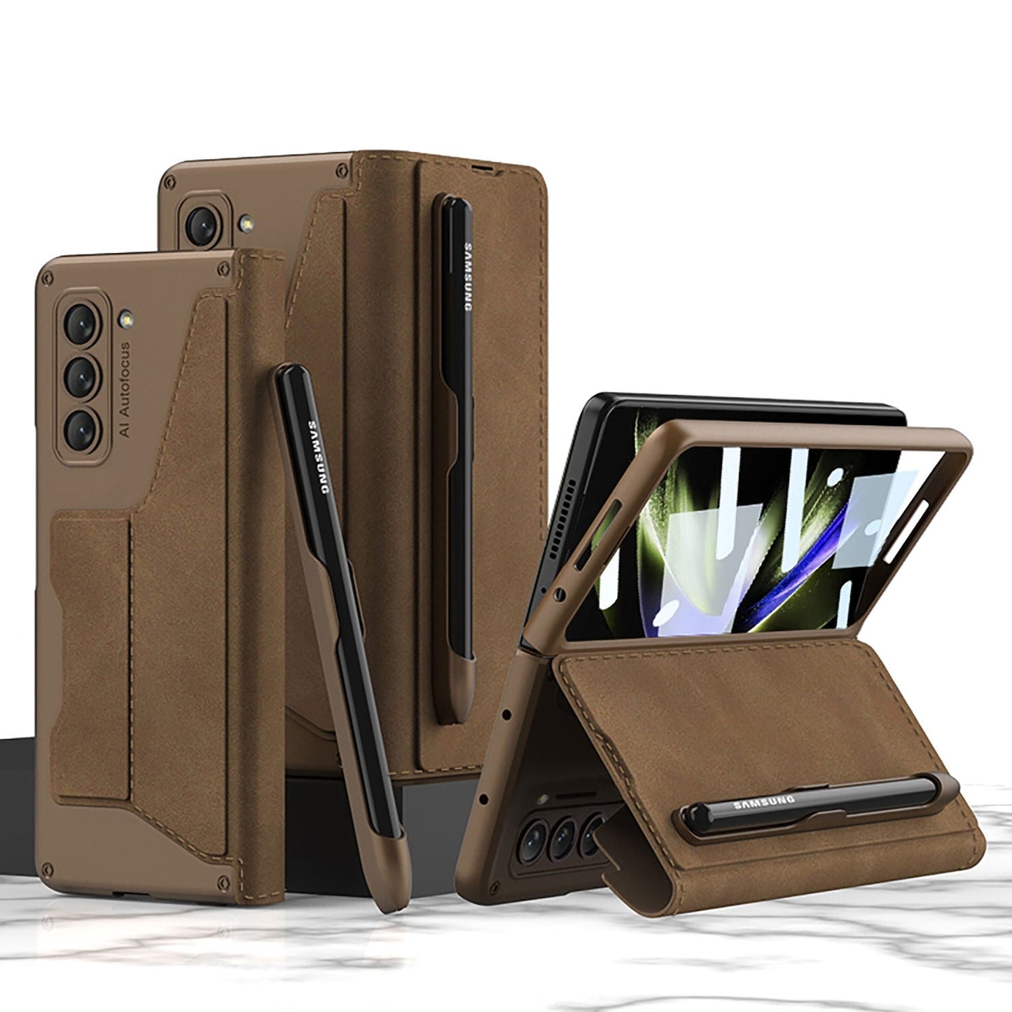 Premium Phone Cover with Removable Pen Loop for Samsung Galaxy Z Fold 5