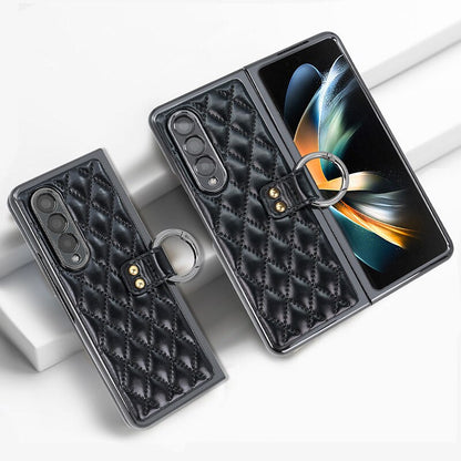 Luxury Phone Ring Holder Case for Samsung Galaxy Z Fold 5