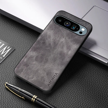 Premium Genuine Leather Cover For Google Pixel 9