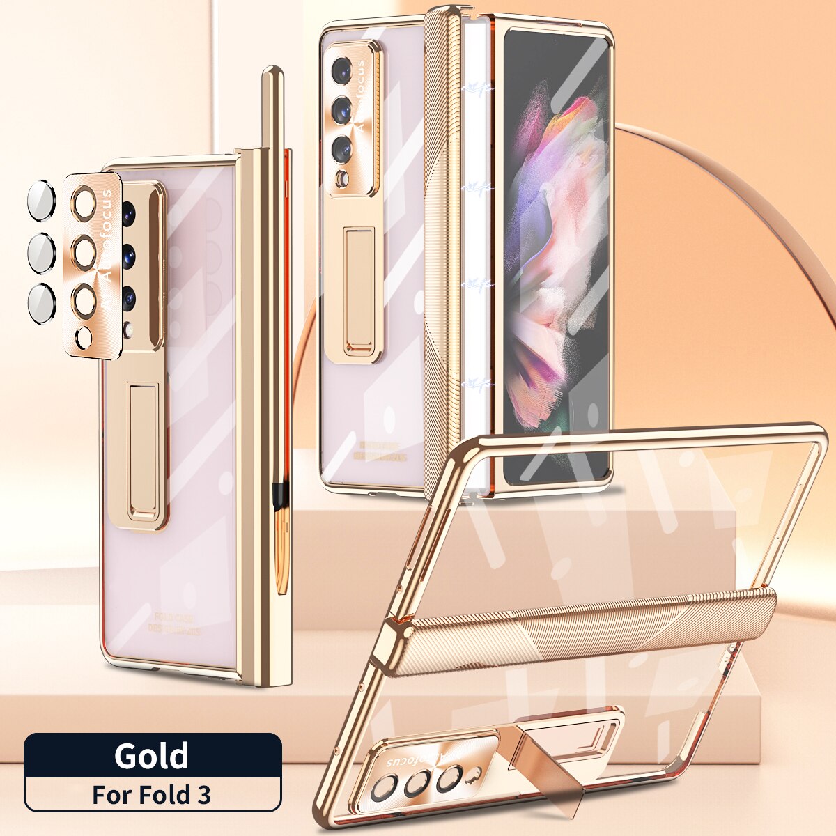 Clear Cover With Stylus For Samsung Galaxy Z Fold 4