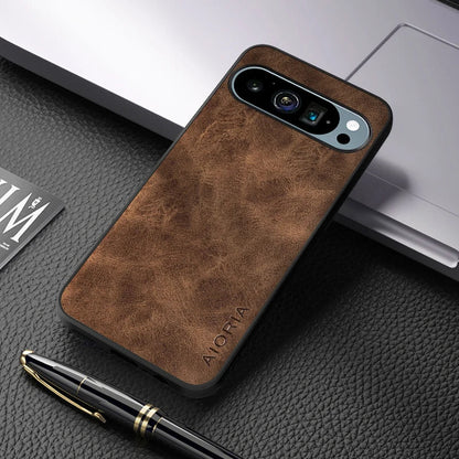 Premium Genuine Leather Cover For Google Pixel 9 - OmgCases