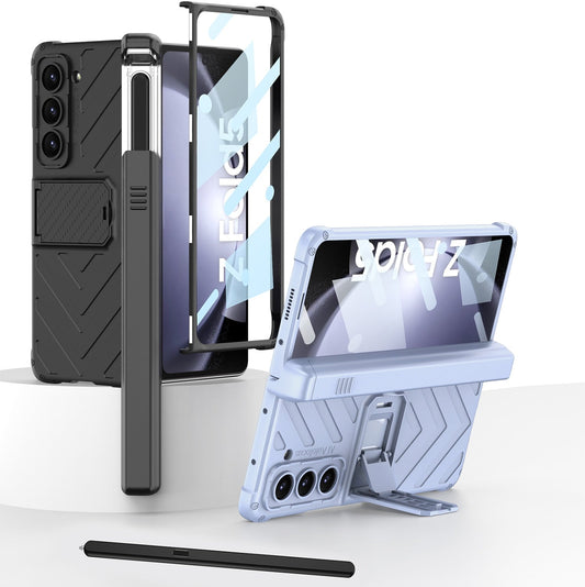 Durable Phone Case with Stylus Holder and Stand for Galaxy Z Fold 5 - OmgCases