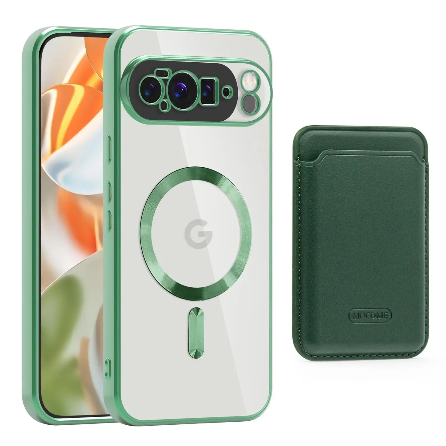 Clear Phone Case with Detachable Wallet Attachment