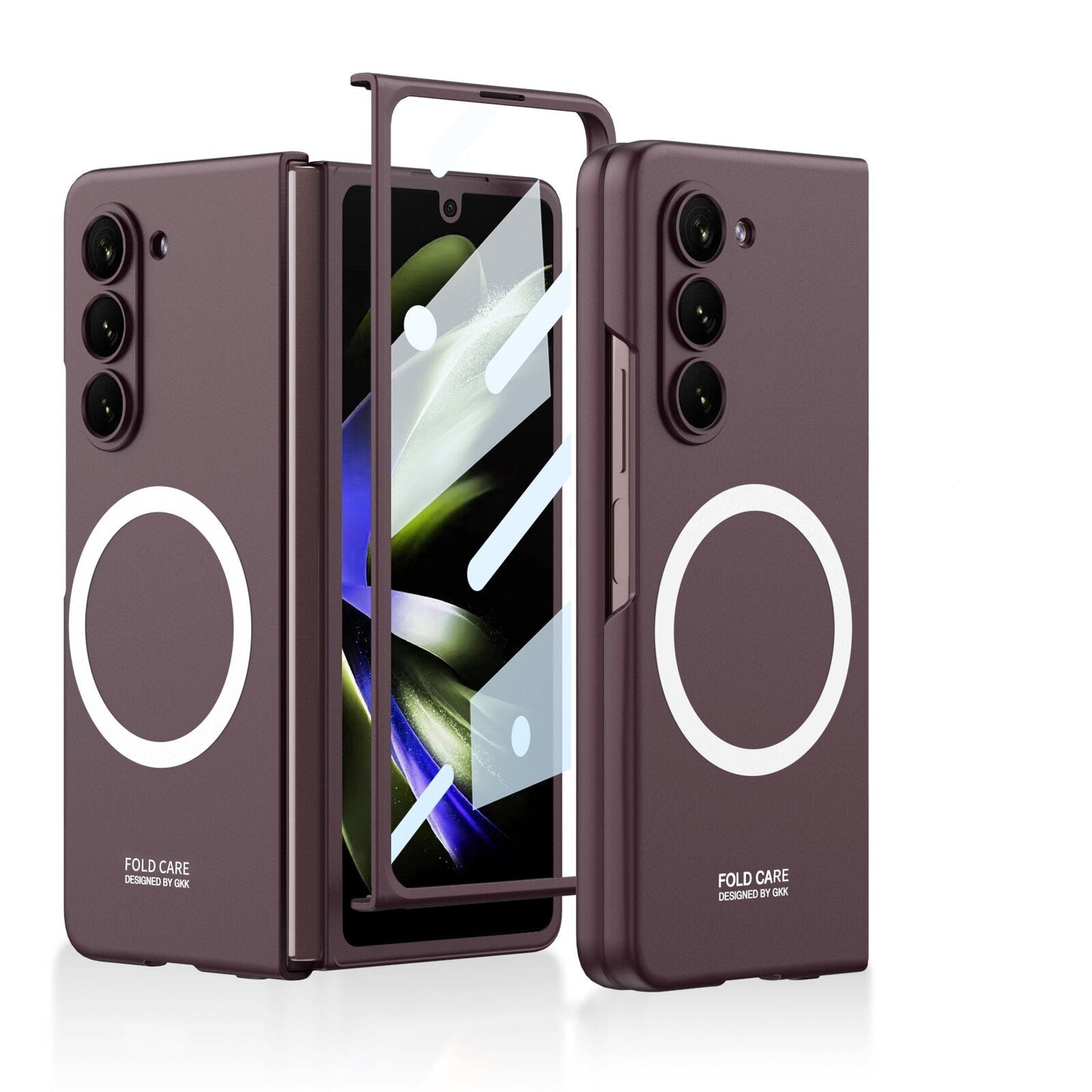 Clear Phone Case with Screen Protector for Galaxy Z Fold 5