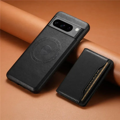Premium Leather Phone Case with Card Holder for Pixel