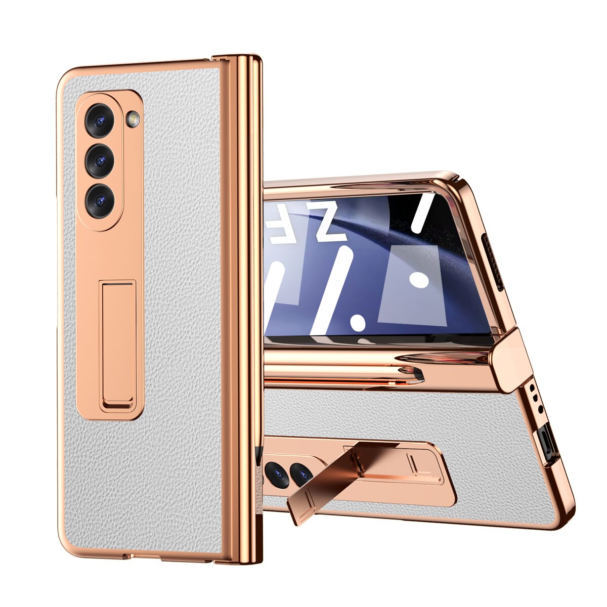 Premium Phone Case with Stylus Holder and Stand for Samsung Galaxy Z Fold 5