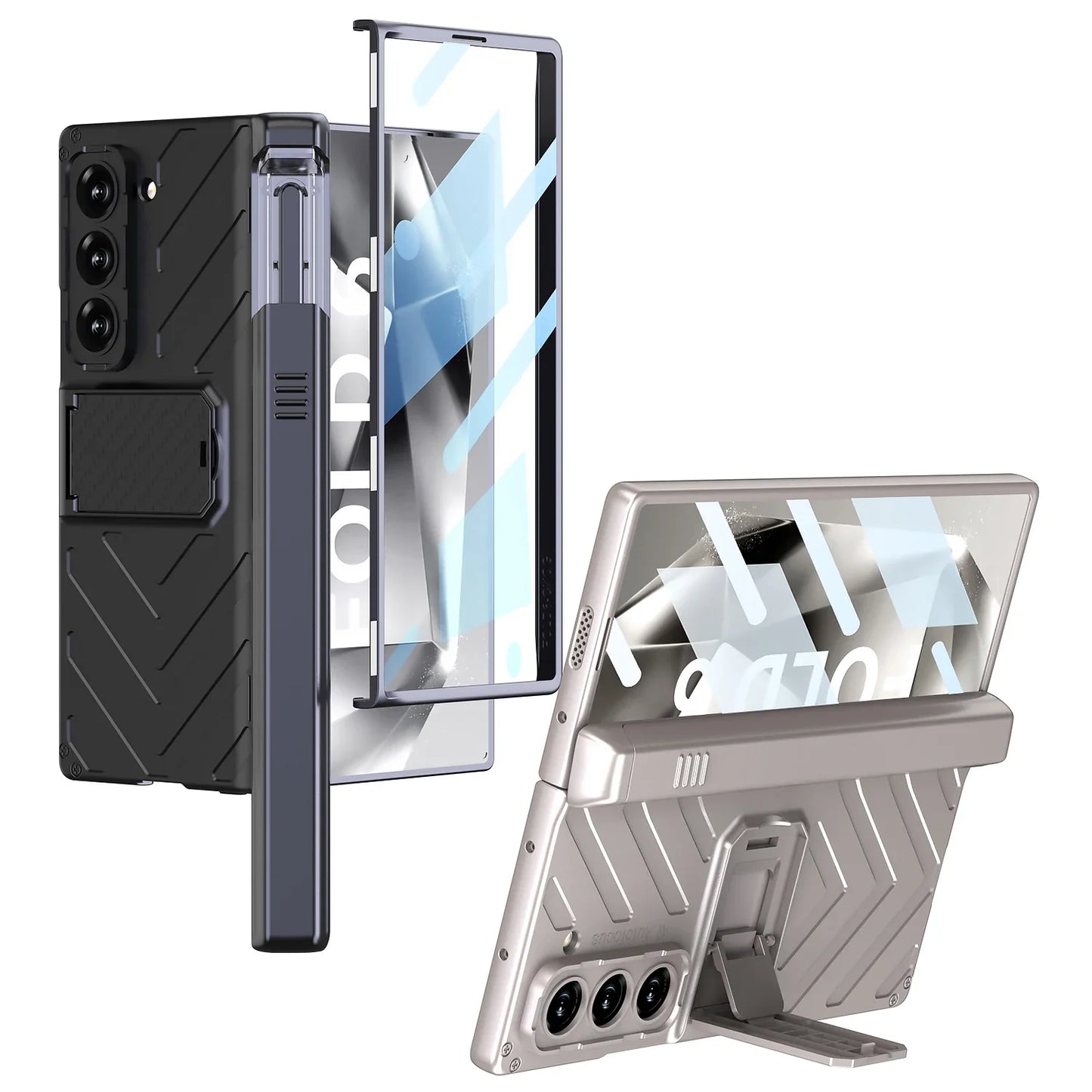 Tough Phone Case with Stylus Holder for Samsung Galaxy Z Fold 6 - OmgCases