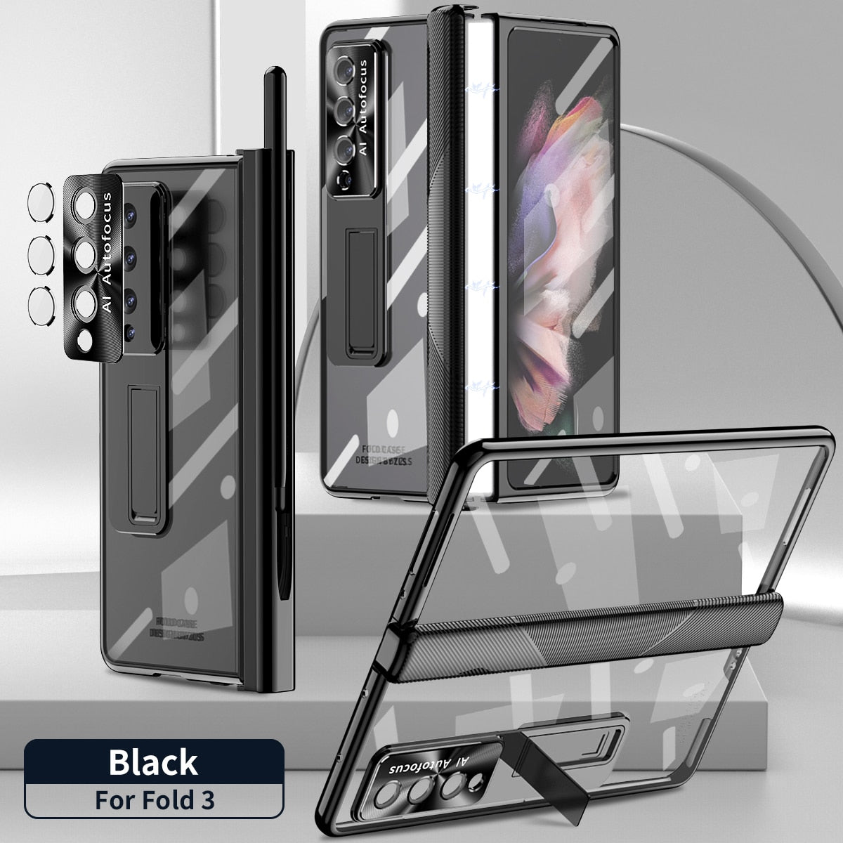Clear Cover With Stylus For Samsung Galaxy Z Fold 4
