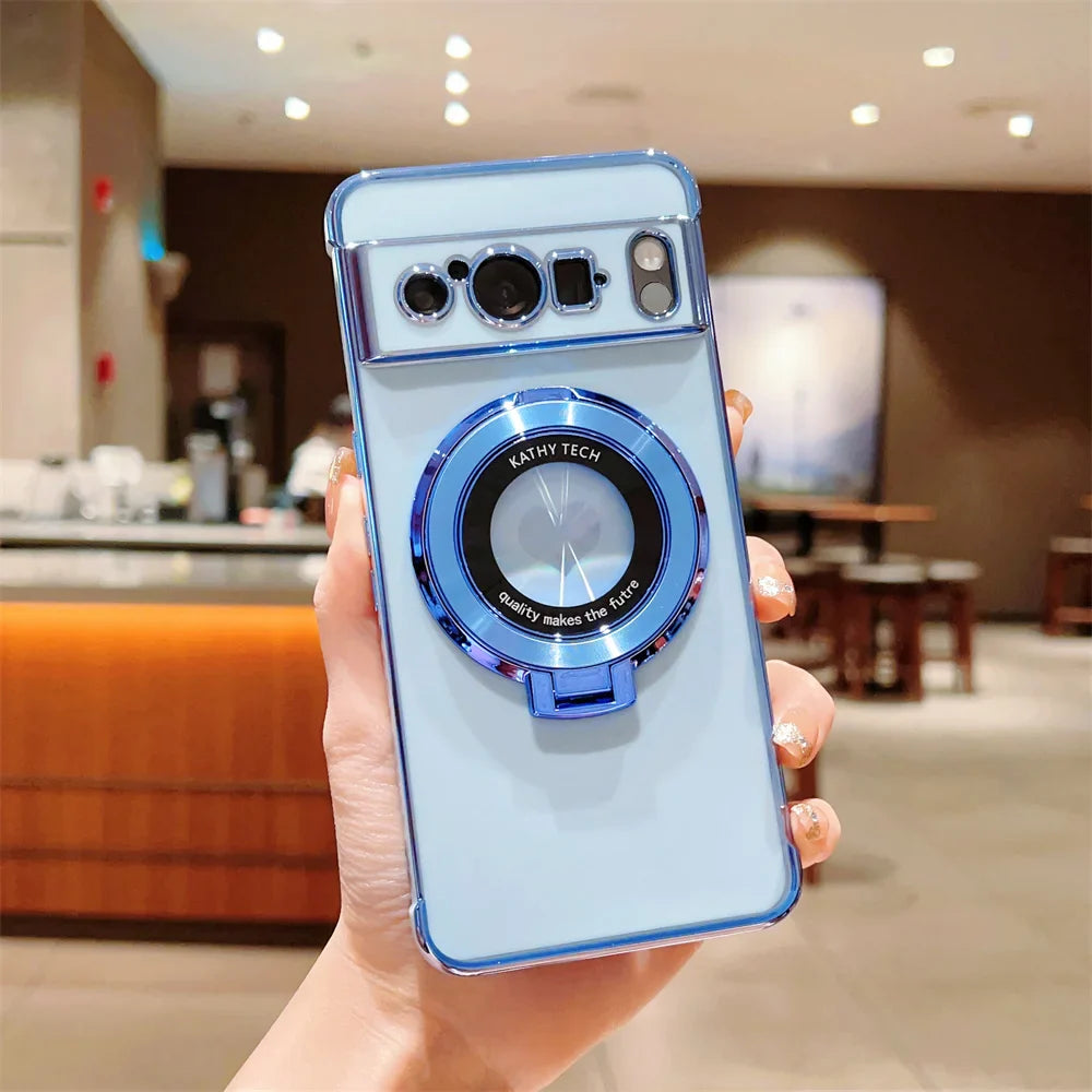 Clear Phone Case with Kickstand for Pixel - OmgCases