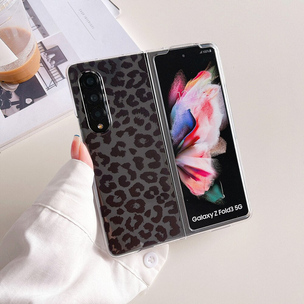 Trendy Leopard Print Samsung Galaxy Z Fold Case