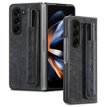 Premium Leather Phone Cover with Pen Holder for Samsung - OmgCases