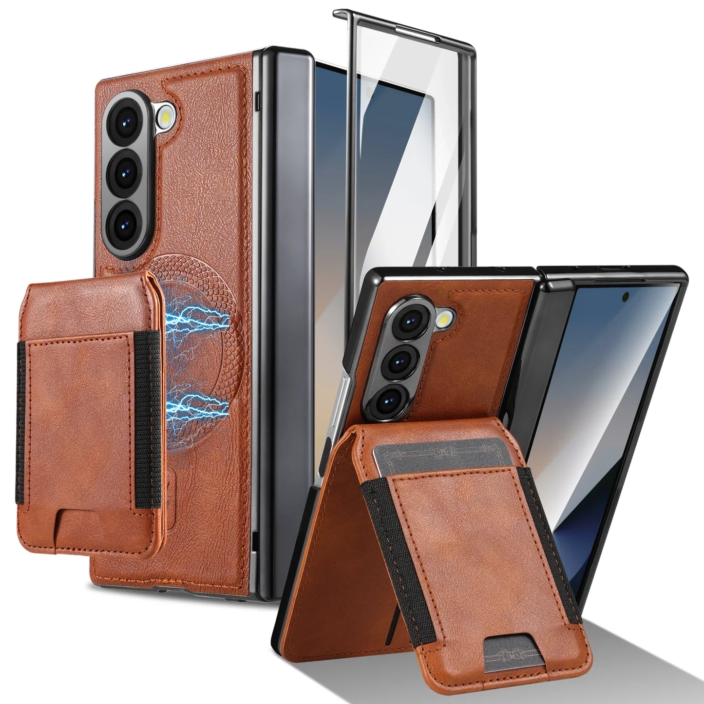 Removable Phone Leather Wallet Cover - OmgCases