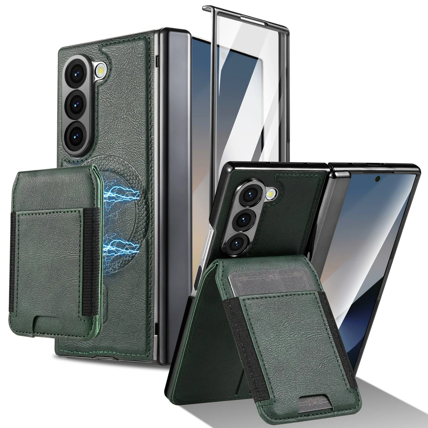 Removable Phone Leather Wallet Cover