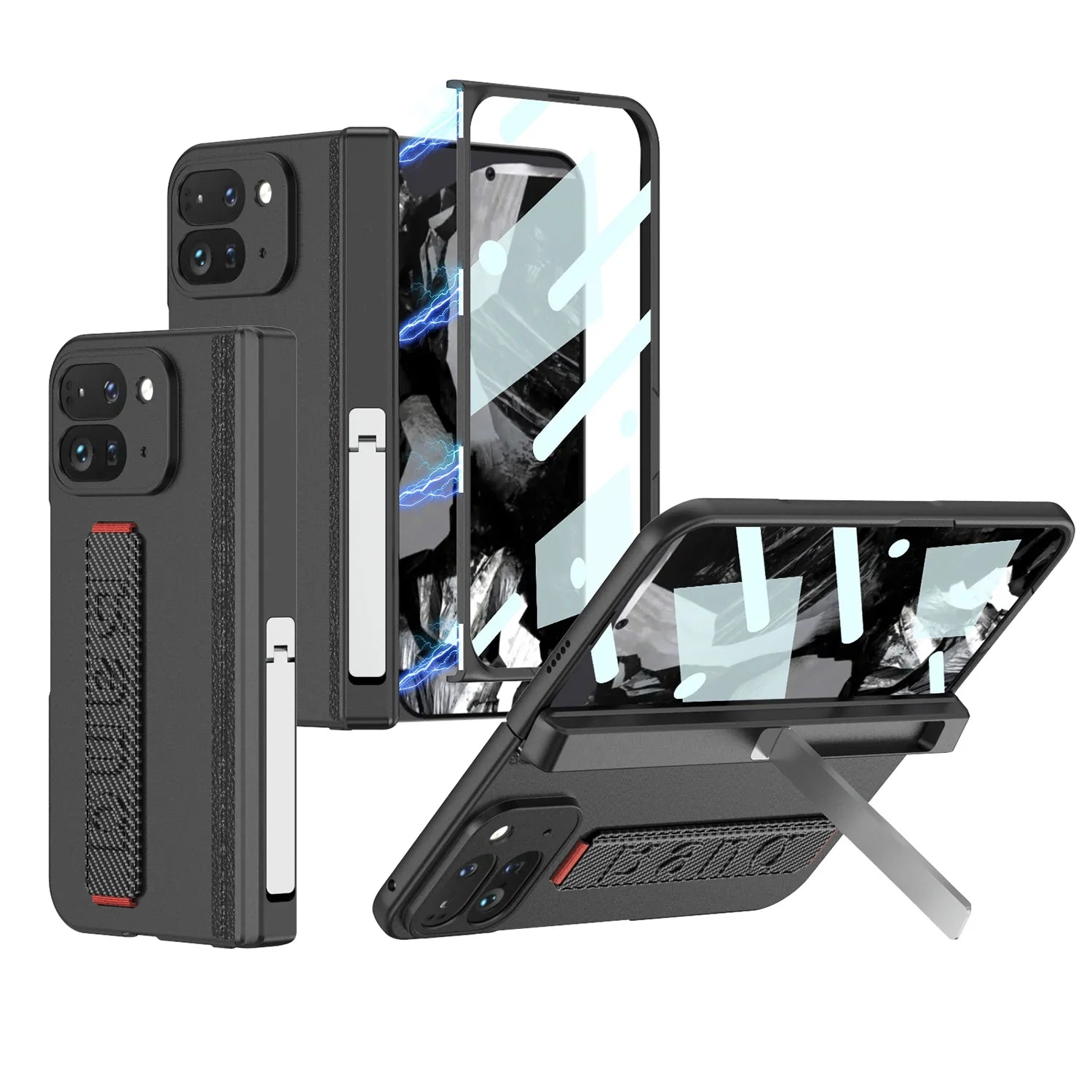 Durable Phone Case with Strap for Google Pixel 9 Pro Fold - OmgCases