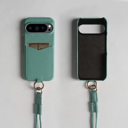 Small Leather Phone Pouch with Card Slot for Pixel