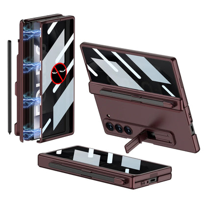 Durable Phone Case with Stylus Holder & Screen Protector for Galaxy Z Fold 6
