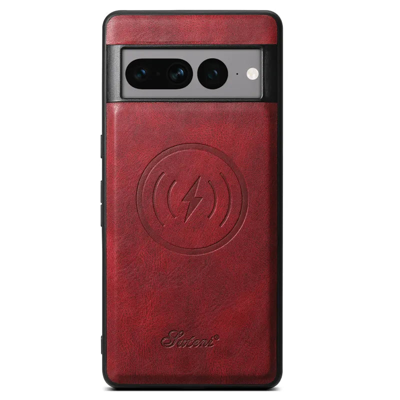 Slim Leather Phone Wallet Case for Google Pixel