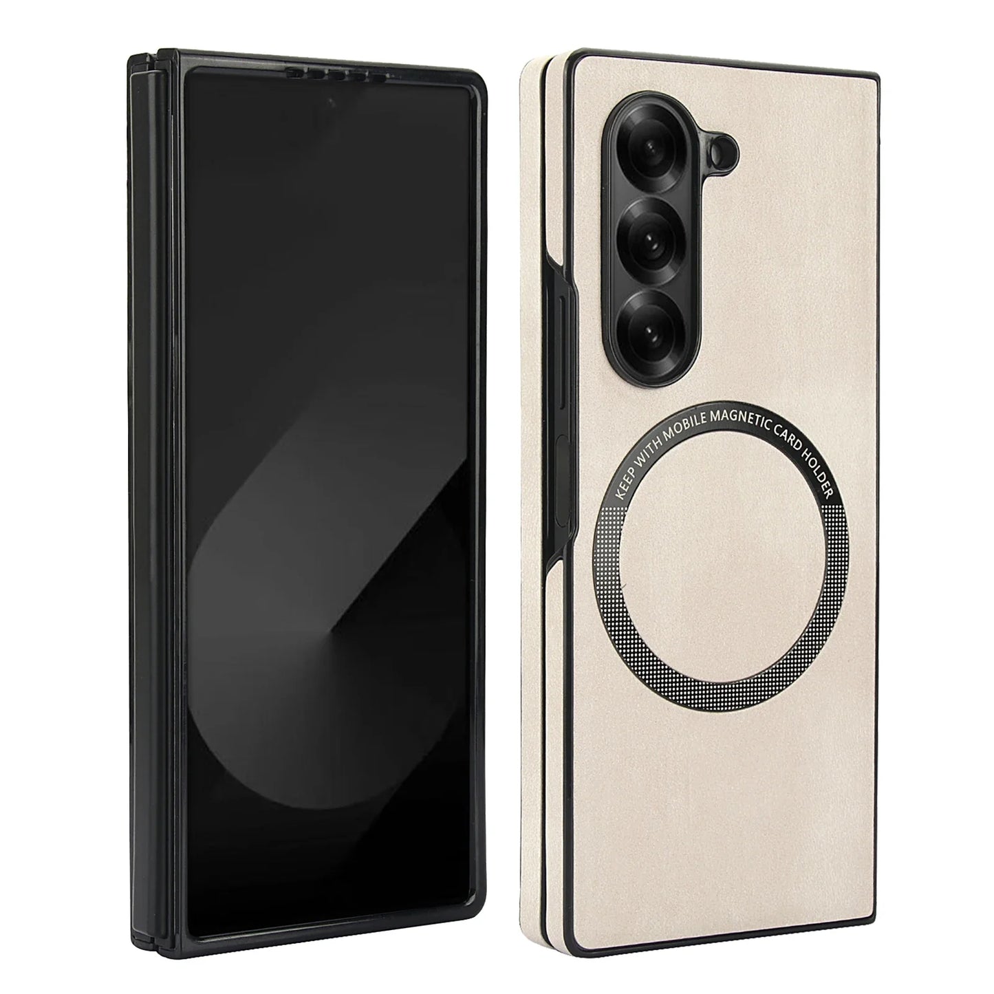Thin Protective Leather Phone Cover with Shock Absorption