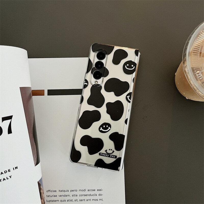 Fun Animal Cow Phone Case for Samsung Galaxy Z Fold 4