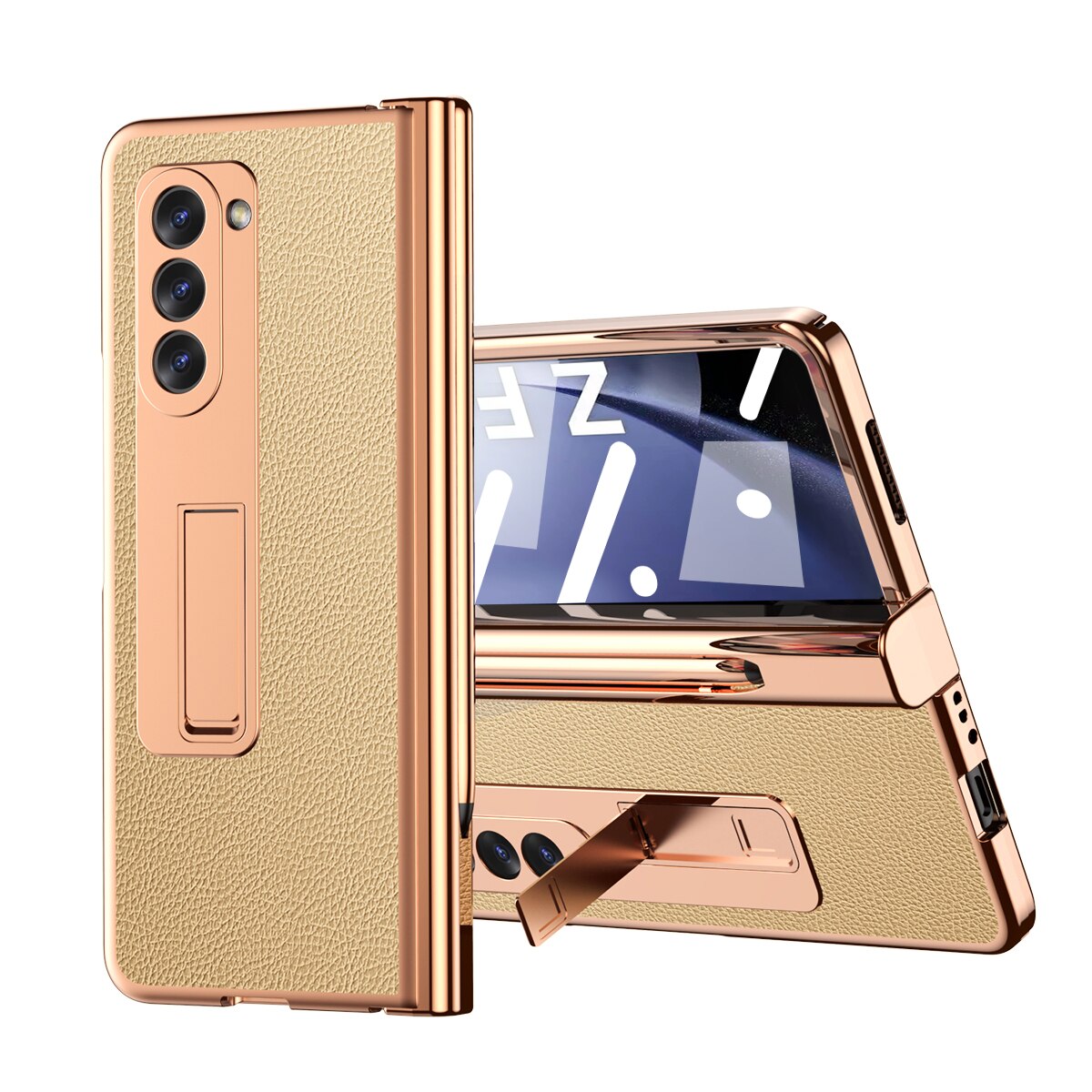 Premium Phone Case with Stylus Holder and Stand for Samsung Galaxy Z Fold 5