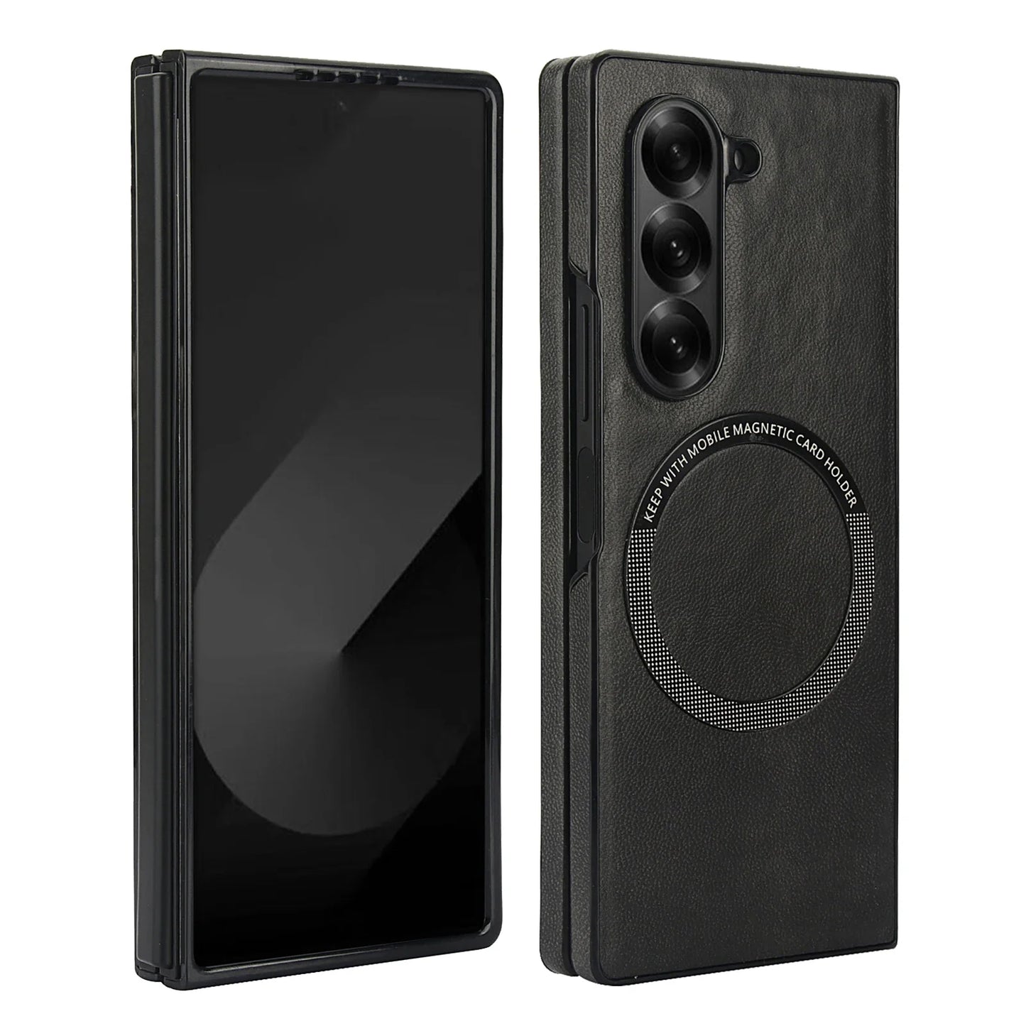 Thin Protective Leather Phone Cover with Shock Absorption