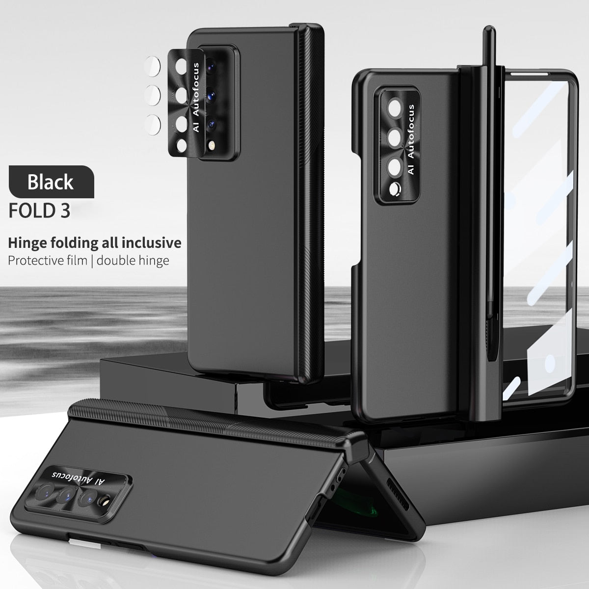 Clear Cover With Stylus For Samsung Galaxy Z Fold 4