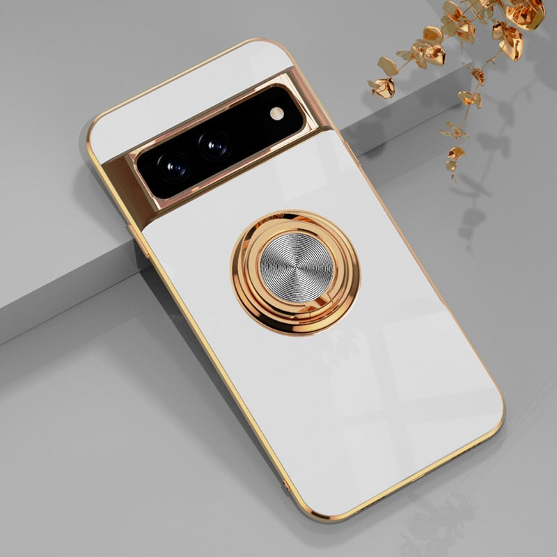 Premium Metal Finish Protective Phone Case Google Pixel 7