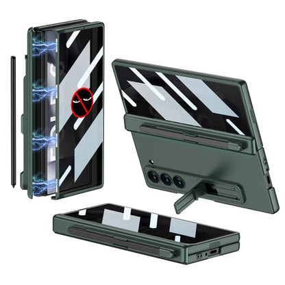 Durable Phone Case with Stylus Holder & Screen Protector for Galaxy Z Fold 6