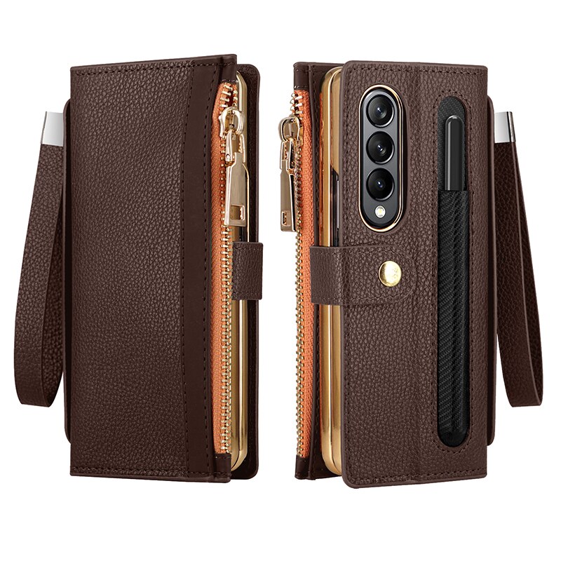 Premium Protective Leather Cover For Samsung Z Fold 4