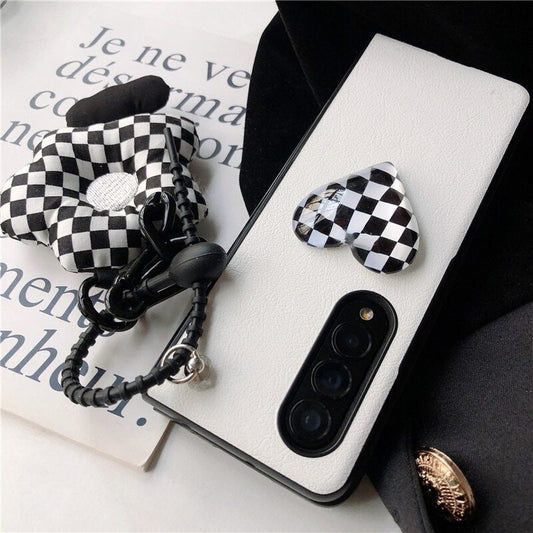 Clear Heart Pattern Leather Phone Case For Samsung Galaxy - OmgCases