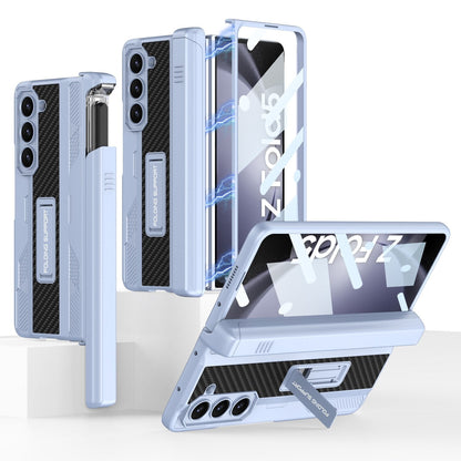 Durable Phone Case with Kickstand and Stylus Holder for Samsung Galaxy Z Fold 5
