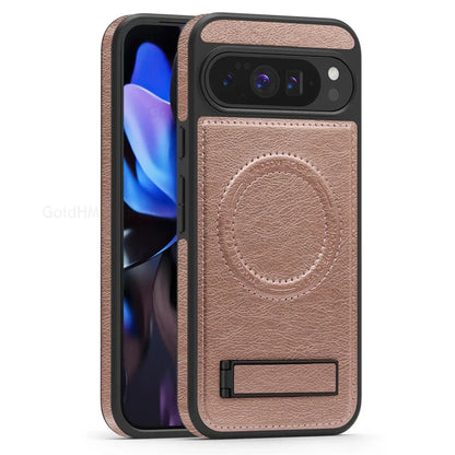 Slim Phone Leather Cover with Kickstand